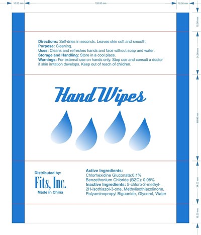 Principal Display Panel - hand wipes 13.3g